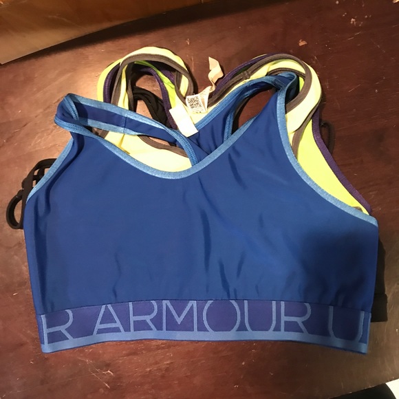 under armour sports bra blue